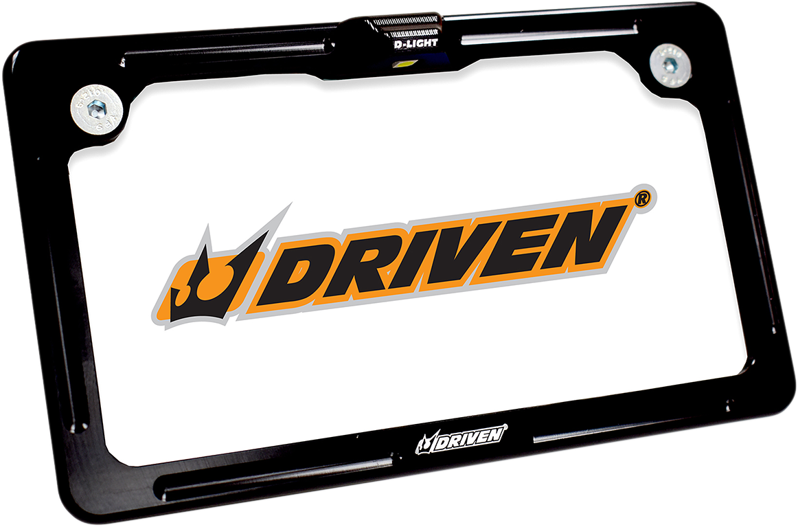 Driven Racing License Plate Frame - LED - Black DFLPWL-01