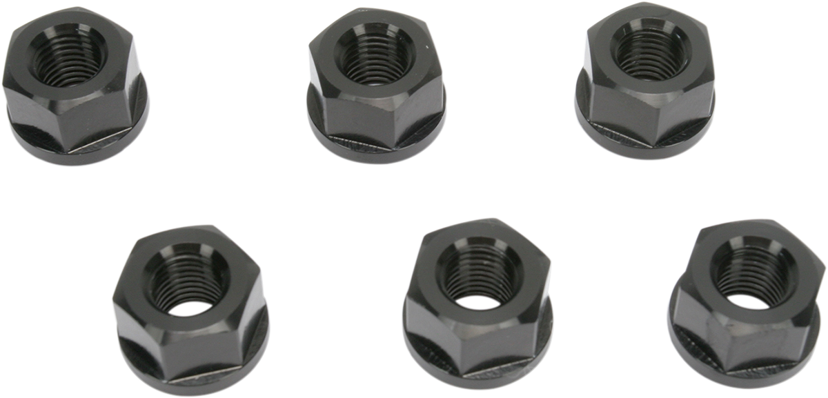 Driven Racing Sprocket Nuts - Sport Bike - Black - M10 x 1.25 DSNBK