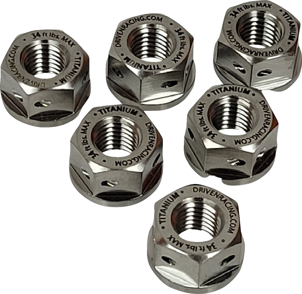 Driven Racing Sprocket Nuts - Titanium - 6 Pack DSN-TN