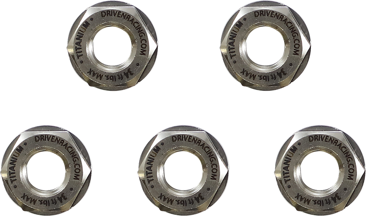 Driven Racing Sprocket Nuts - Titanium - 5 Pack DSN-5 TN