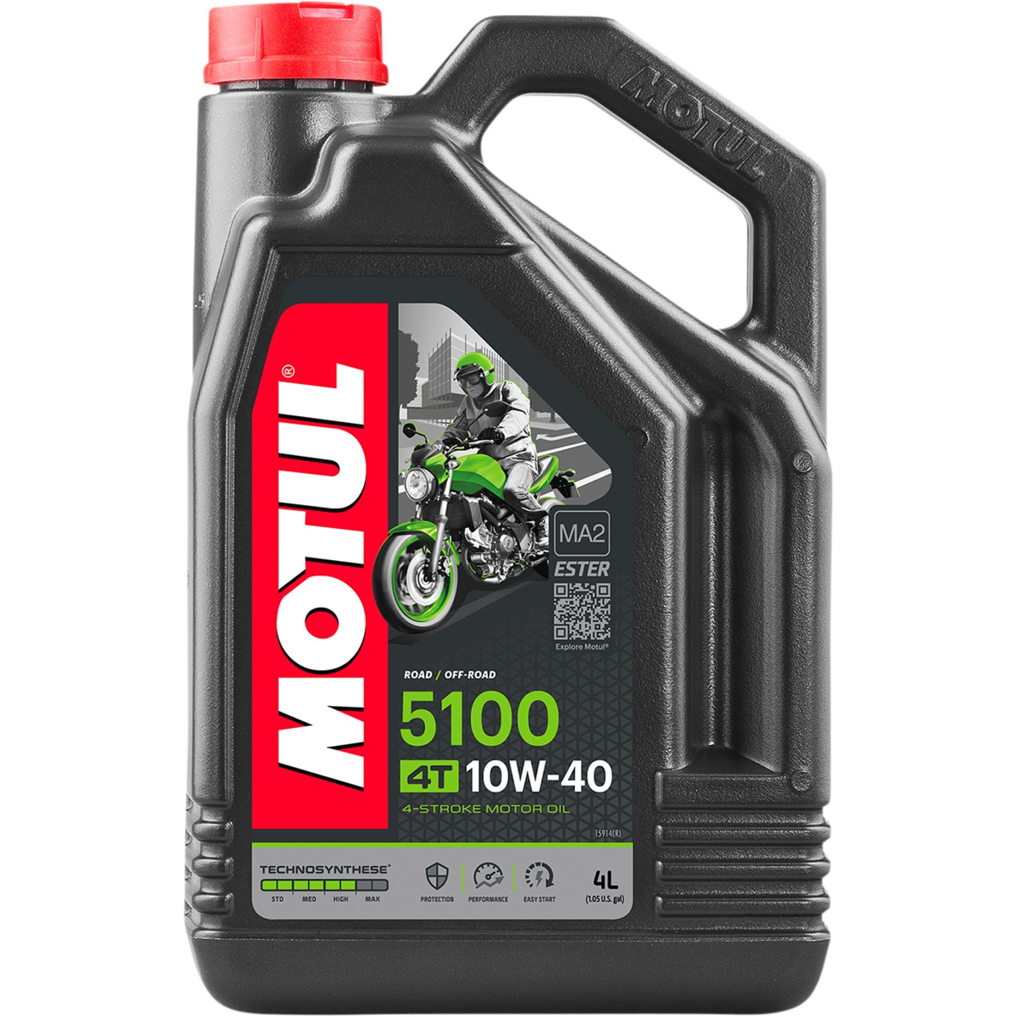MOTUL 5100 4T Synthetic Blend Oil - 10W-40 - 4L