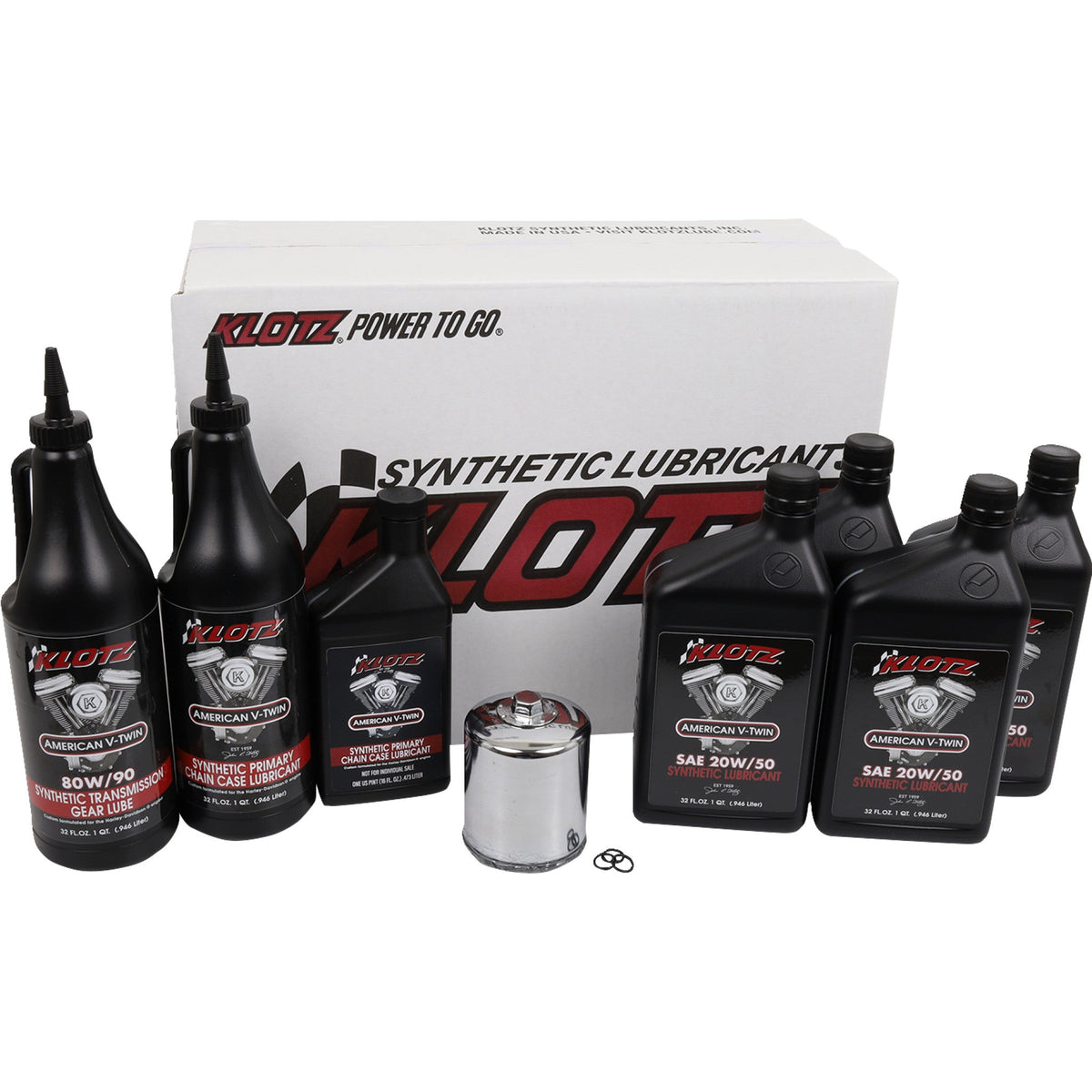 KLOTZ OIL Premium Oil Change Kit - Twin Cam/M8