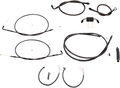 Complete Midnight Braided Handlebar Cable/Brake Line Kit — Mini - LA Choppers - LA_0610-1861_image01_01.png