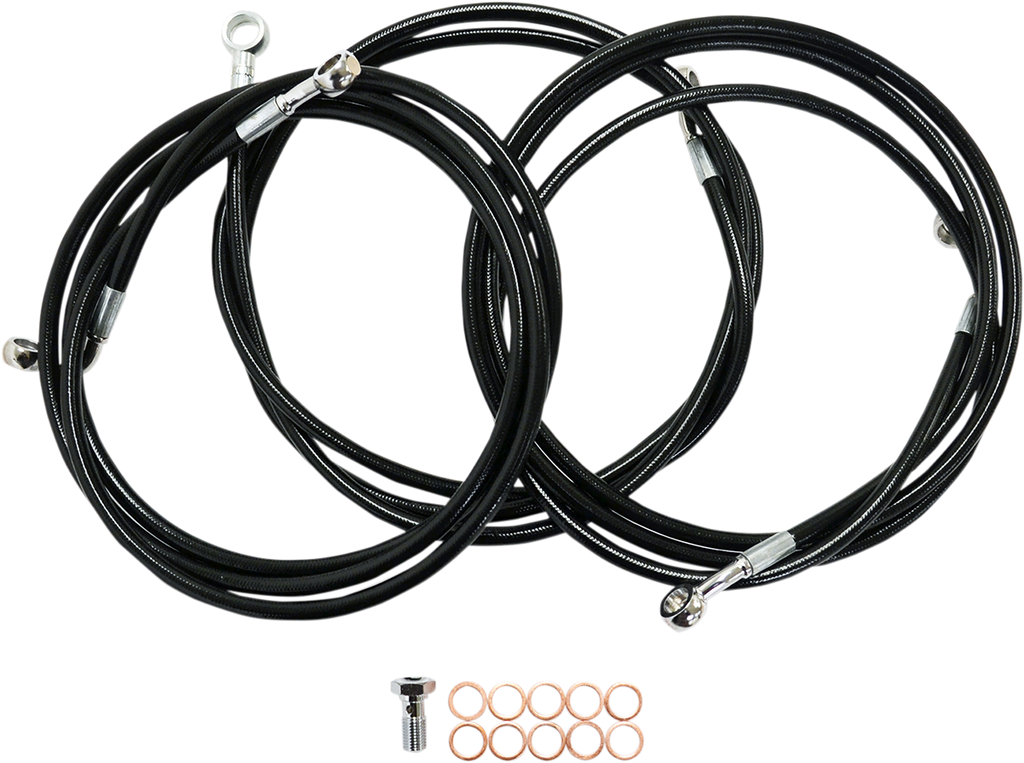 Black Braided Brake Line Kit - LA Choppers - LA_1741-5489_image02_01.png