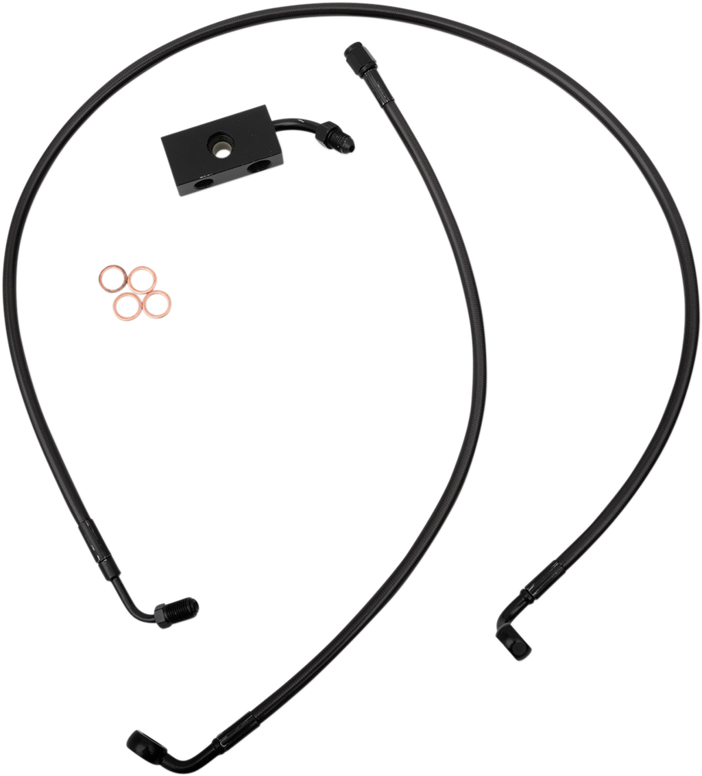 Midnight Braided Brake Line Kit - LA Choppers - LA_1741-5493_image01_01.png