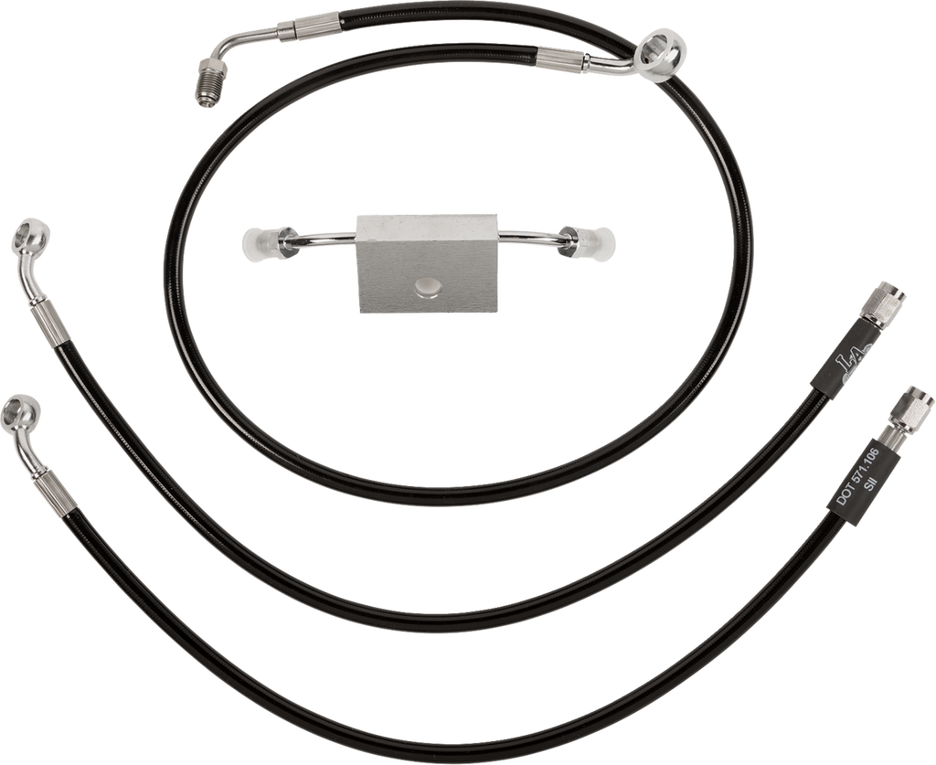Black Braided Brake Line Kit - LA Choppers - LA_1741-6244_image01_01.png