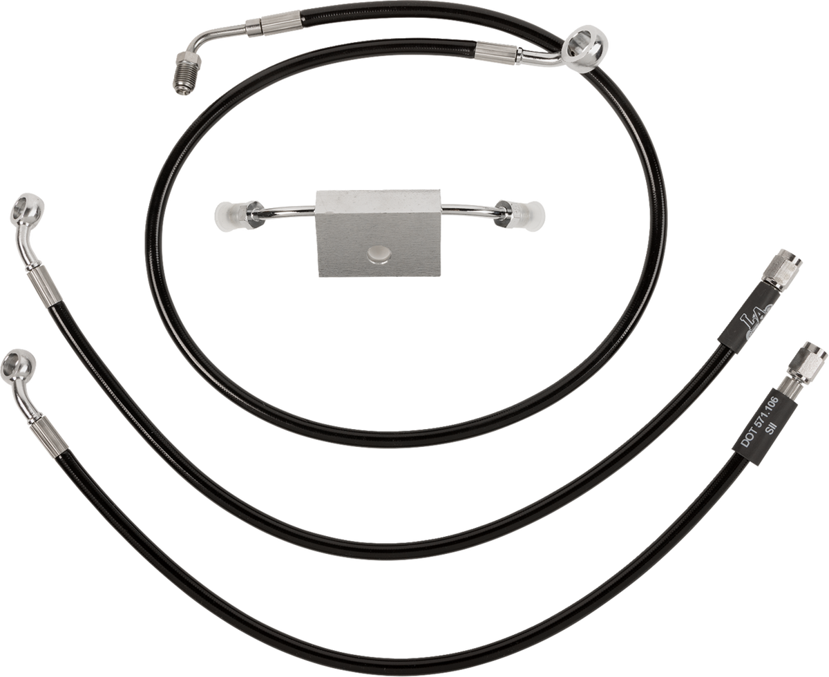 Black Braided Brake Line Kit - LA Choppers - LA_1741-6244_image01_01.png