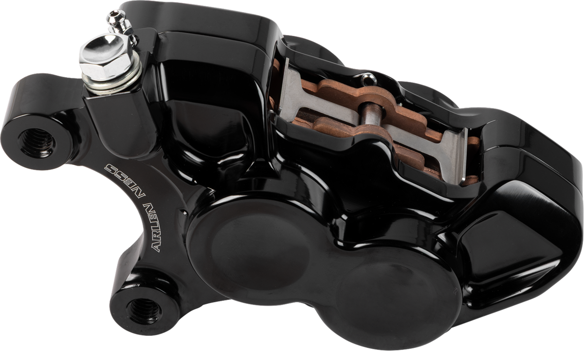 4-Piston Caliper - Left - 11.8" - Black (02-221) by Arlen Ness