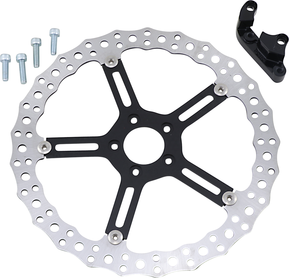 Jagged Brake Rotor - 15" - FXLR/FXBB - Left (02-996) by Arlen Ness