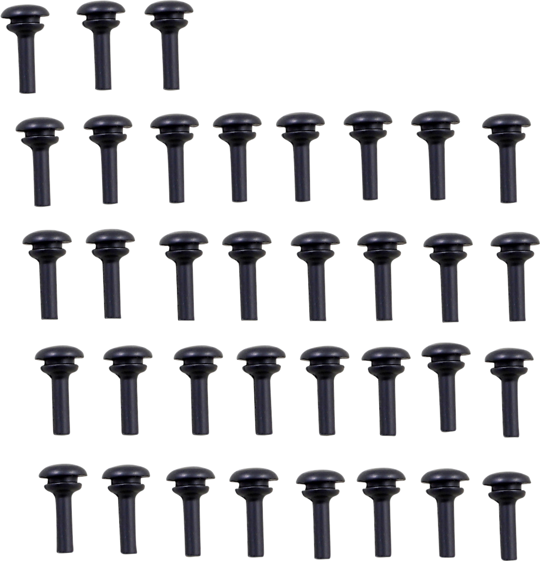 Floorboard Rubber Inserts - Deep Cut - Driver (06-846) by Arlen Ness