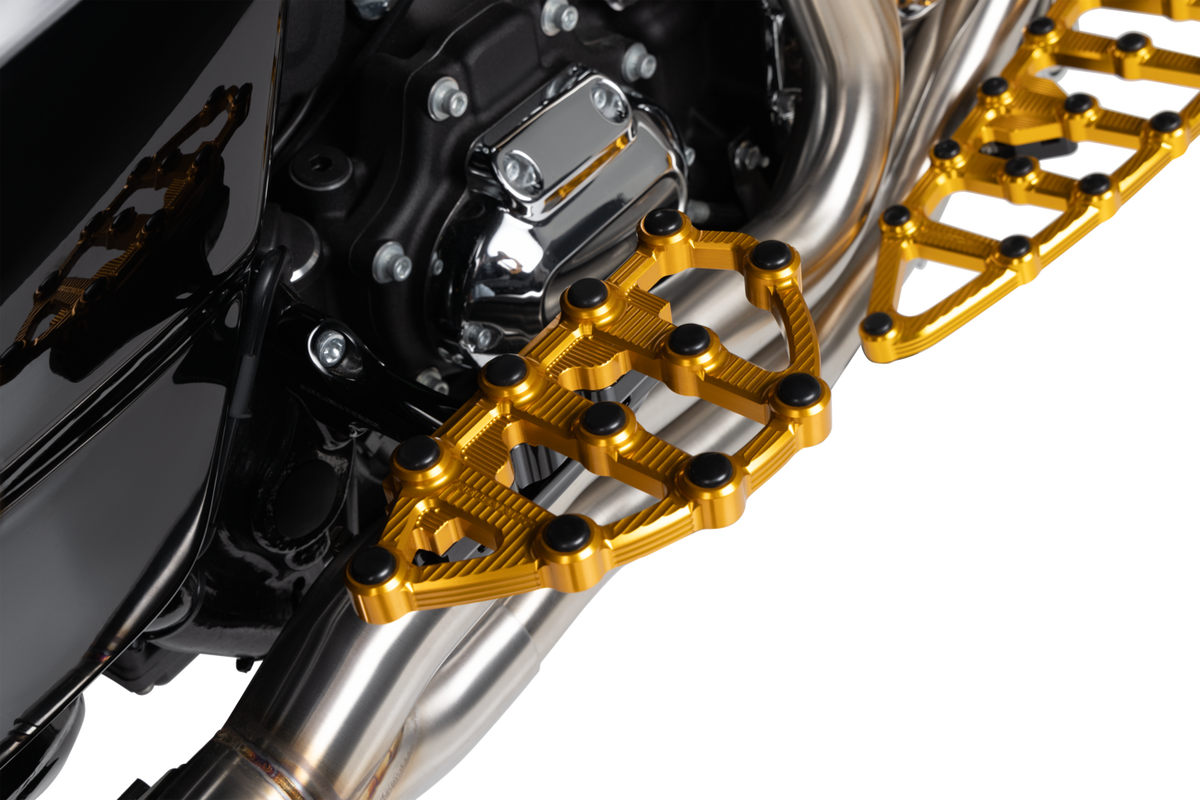 MX Passenger Floorboards - Gold (06-899) by Arlen Ness
