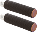 Knurled Foot Pegs - Male Mount - Titanium (07-905) by Arlen Ness