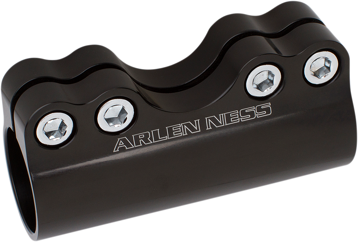 Modular Adjustable Handlebar Clamp - 1" - Black (08-050) by Arlen Ness