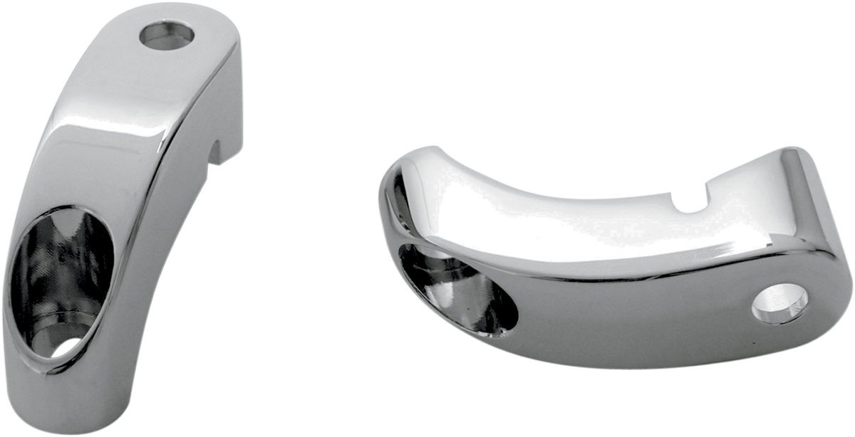 Turn Signal Mounts - 39 mm Front Forks - Chrome (12-737) by Arlen Ness