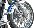 Fork Legs - 49 mm - Chrome - For Factory Brake Caliper (120-011) by Arlen Ness
