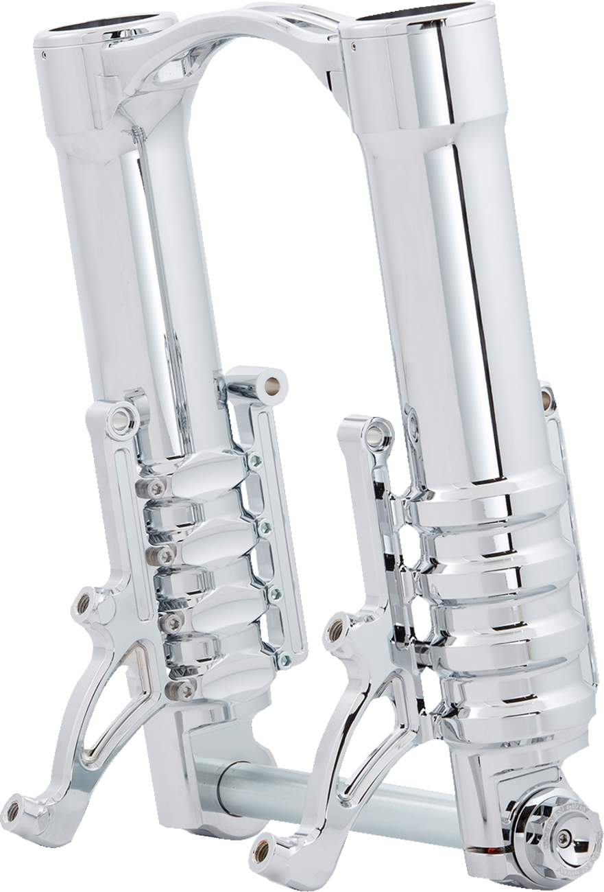 Fork Legs - 49 mm - Chrome - For Custom Radial Mount Brake Caliper (120-012) by Arlen Ness