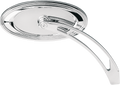 Mirror - Side View - Stepped - Oval - Chrome (13-044) by Arlen Ness