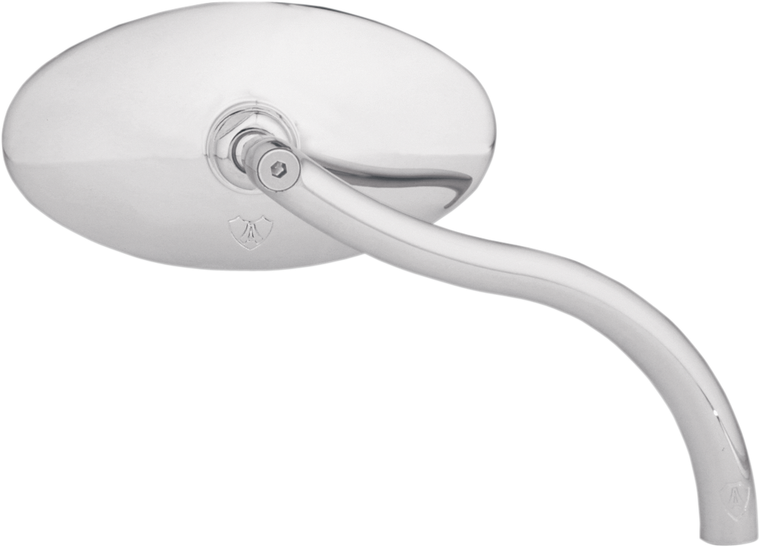 Mirror - Softbend - Side View - Smooth - Cat Eye - Chrome - Left/Right (13-046) by Arlen Ness
