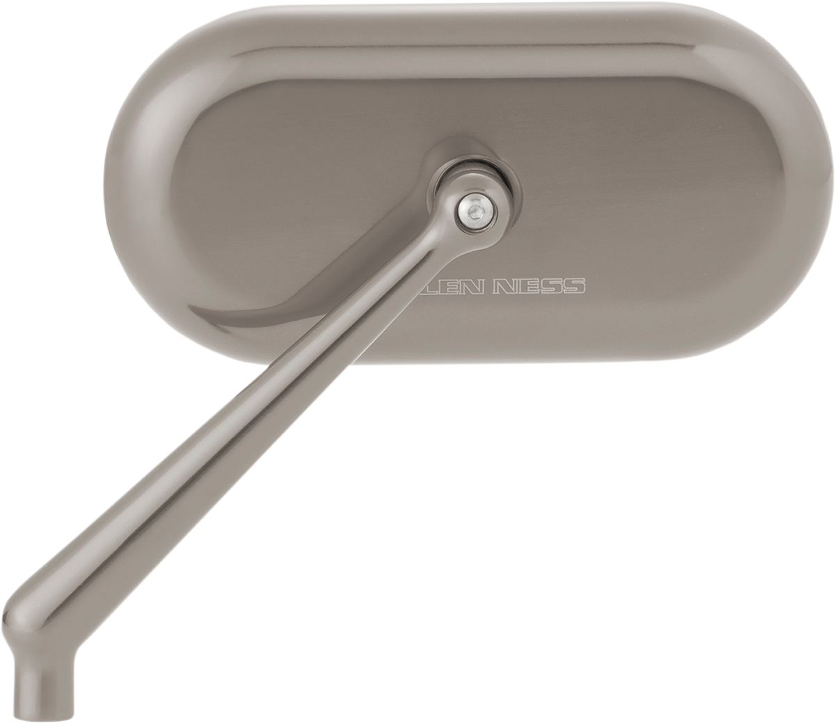 Mirror - Side View - Oval - Titanium - Left (13-186) by Arlen Ness