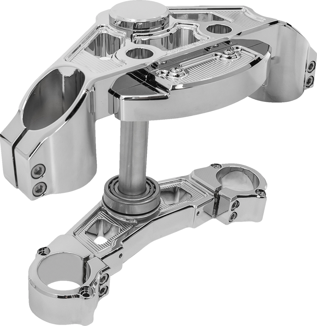 Triple Tree - Chrome - + 2" (130-008) by Arlen Ness