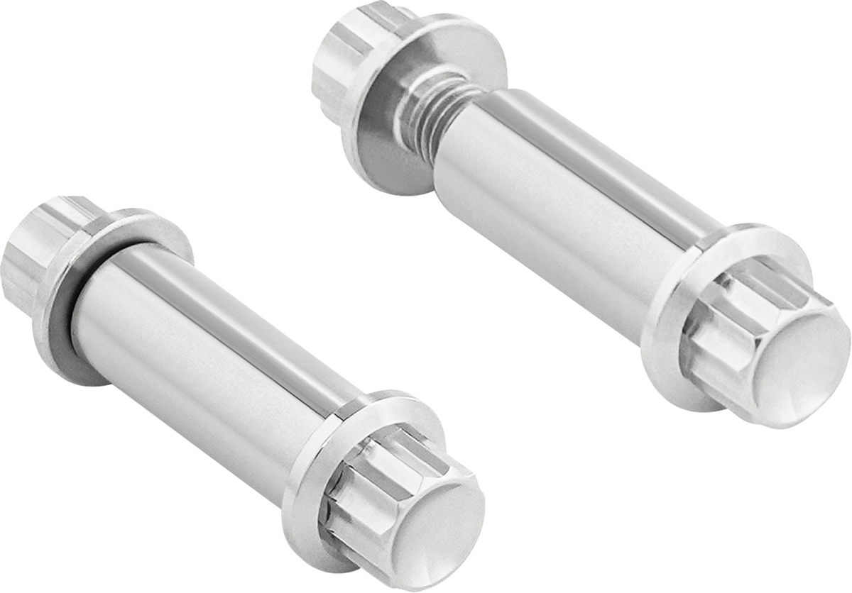 Bolt Kit - Footpeg - 12-Point - Titanium - Polish (300-800) by Arlen Ness