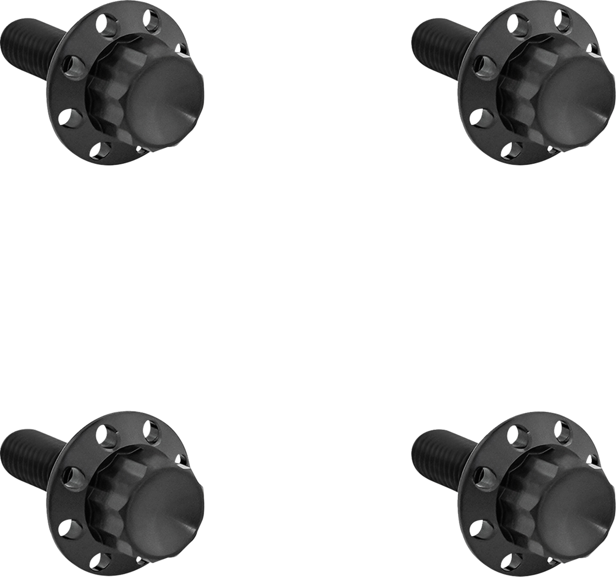 Bolt Kit - Windshield - Titanium - 12-Point - Black (300-816) by Arlen Ness
