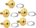 Bolt Kit - Holeshot/Front/Floating/Brake Rotor - Spoke Mount - Gold - 5 Pack (300-908) by Arlen Ness