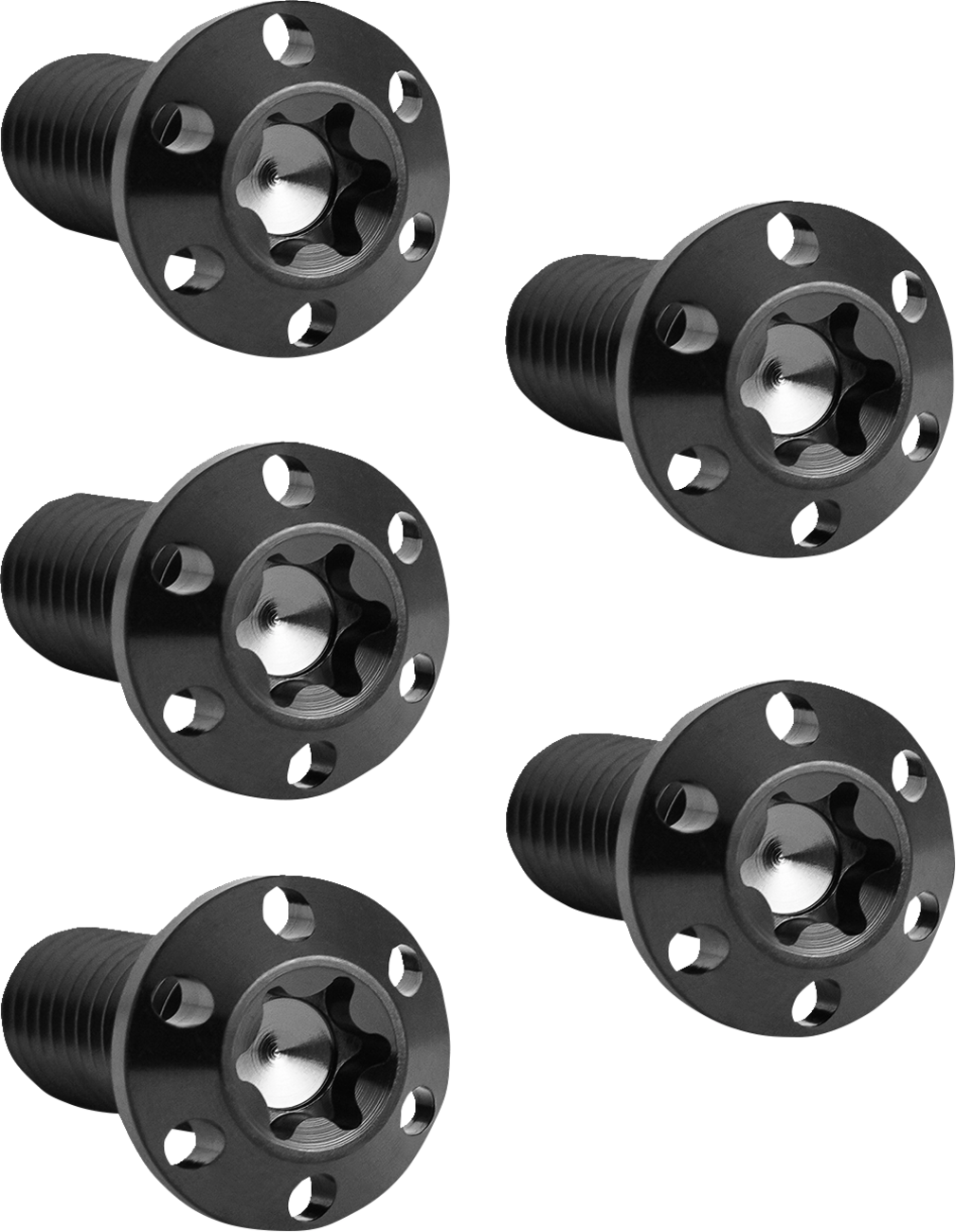 Bolt Kit - Holeshot/Brake Rotor/Rear - Hub Mount - Black - 3/8-16 x 1" - 5 Pack (300-910) by Arlen Ness
