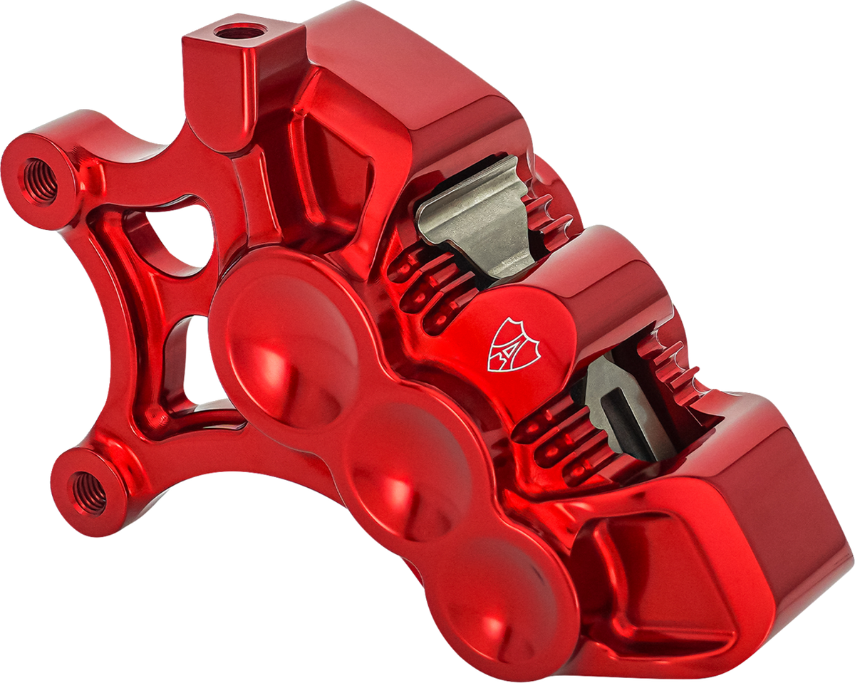 Monoblock Axial Brake Caliper - 14" - Left - Red (320-110) by Arlen Ness