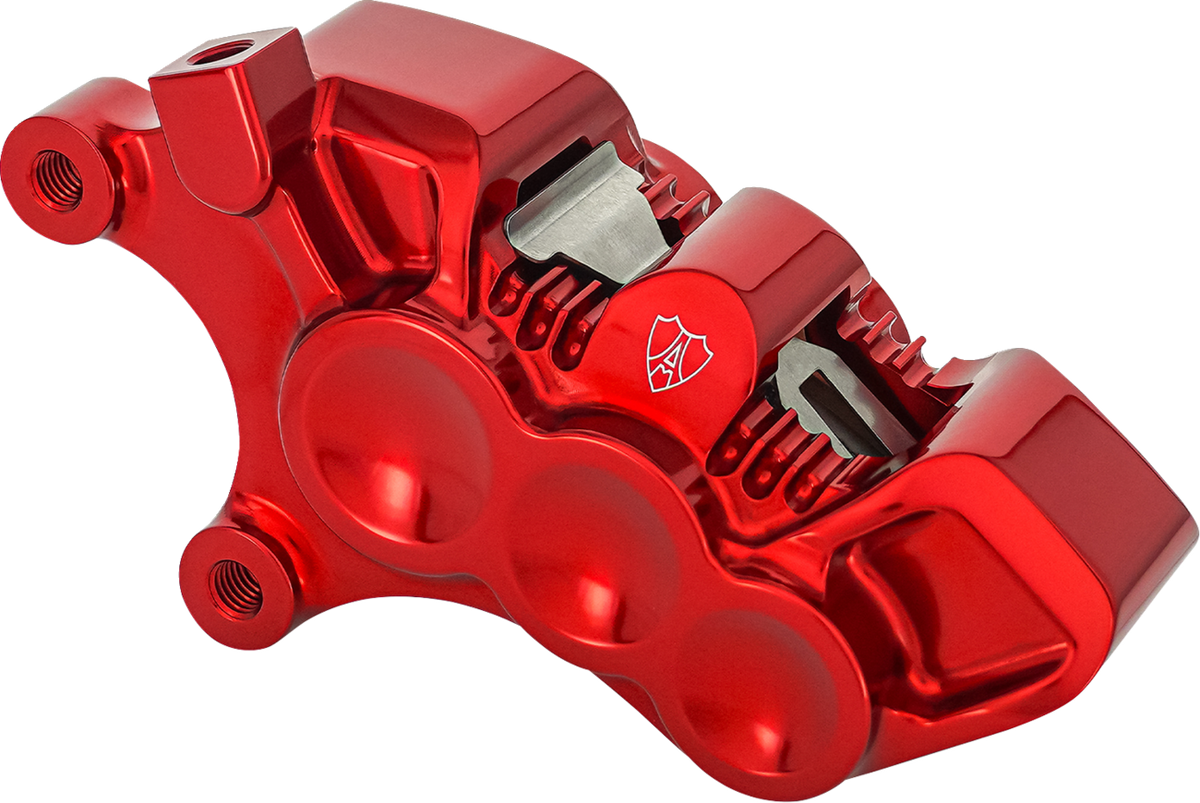 Monoblock Axial Brake Caliper - 14" - Left - Red (320-116) by Arlen Ness