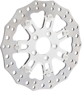 Front Rotor - 7 Valve - 11.8" - Chrome (33-10302-202) by Arlen Ness