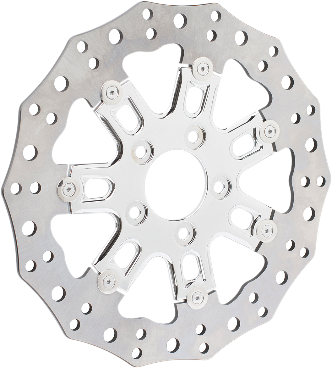 Front Rotor - 7 Valve - 11.8" - Chrome (33-10302-202) by Arlen Ness