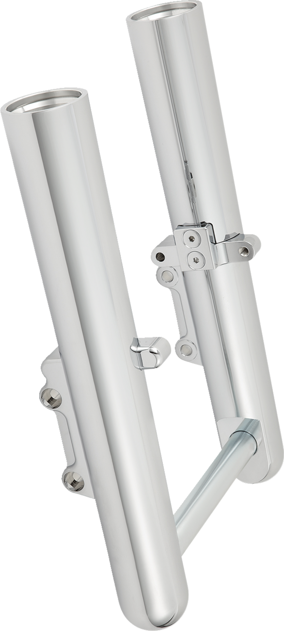 Fork Legs - Chrome - Smooth - Dual Disc (40-529) by Arlen Ness