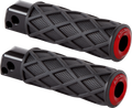 Diamond Foot Pegs - Passenger - Red (400-060) by Arlen Ness