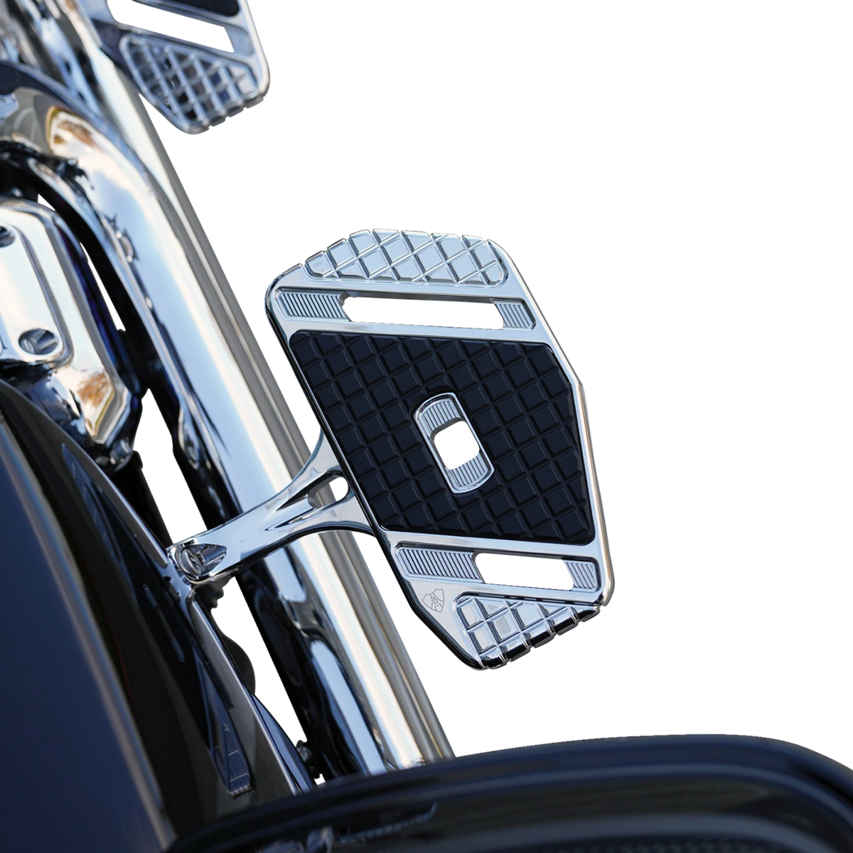 Forged Floorboard Mounts - Passenger - Chrome (410-034) by Arlen Ness