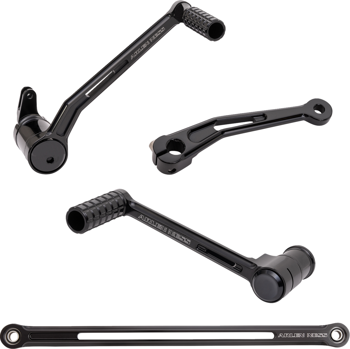 SpeedLiner Foot Control Kit w/ Toe Shifter - Solo - Black (420-103) by Arlen Ness