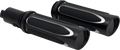 Deep Cut Comfort Series Grips - TBW - Black (500-069) by Arlen Ness