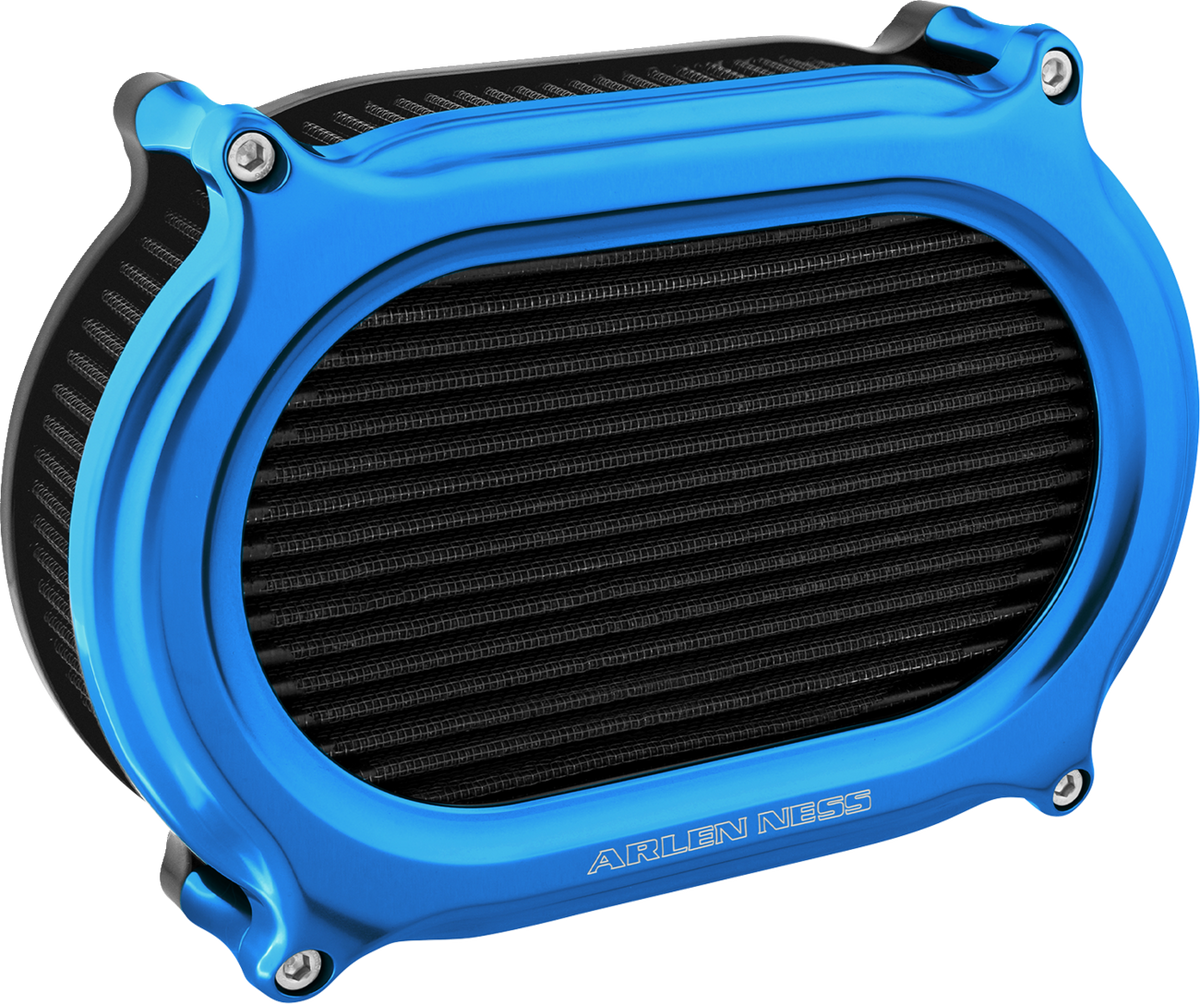 Stage 2 Oval Air Cleaner Kit - Blue (600-190) by Arlen Ness