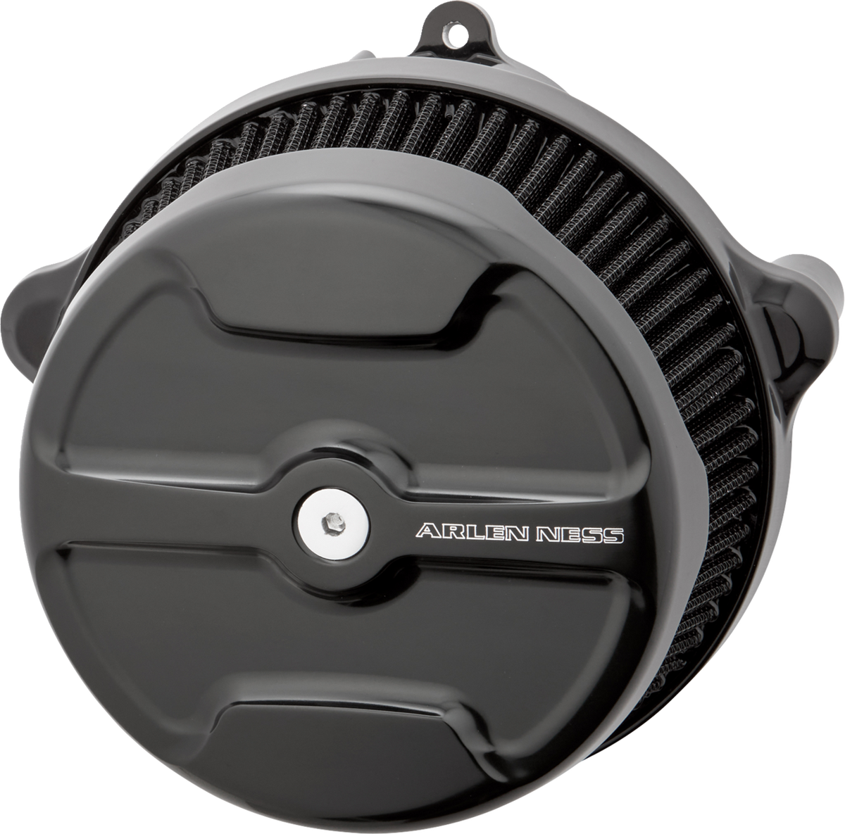 Big Sucker™ Stage 1 Air Cleaner Kit with Cover - Knuckle - Black (600-309) by Arlen Ness