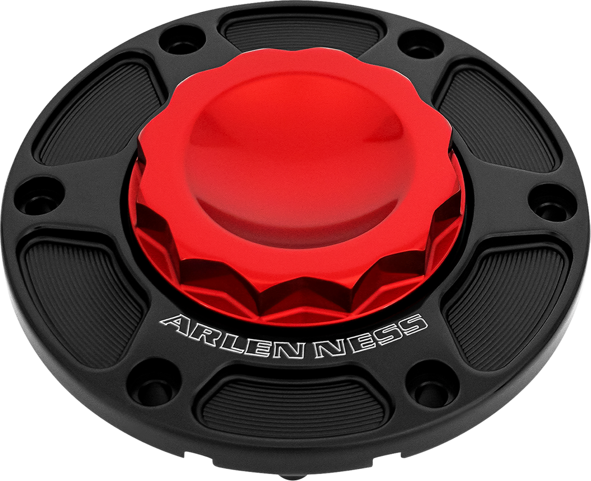 12 Point Gas Cap - Red (701-017) by Arlen Ness