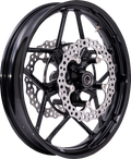 Spider Hub - Dual Disc - Front - Black (71-660) by Arlen Ness