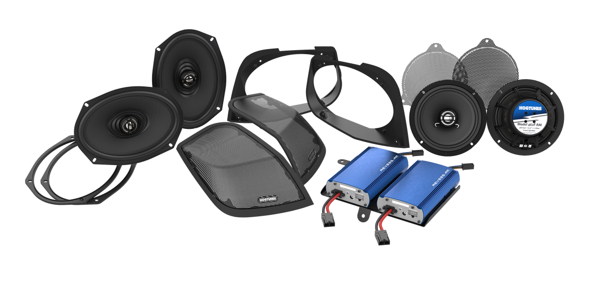 Cut-In Lid Kit with Speakers/Amplifier by HOGTUNES