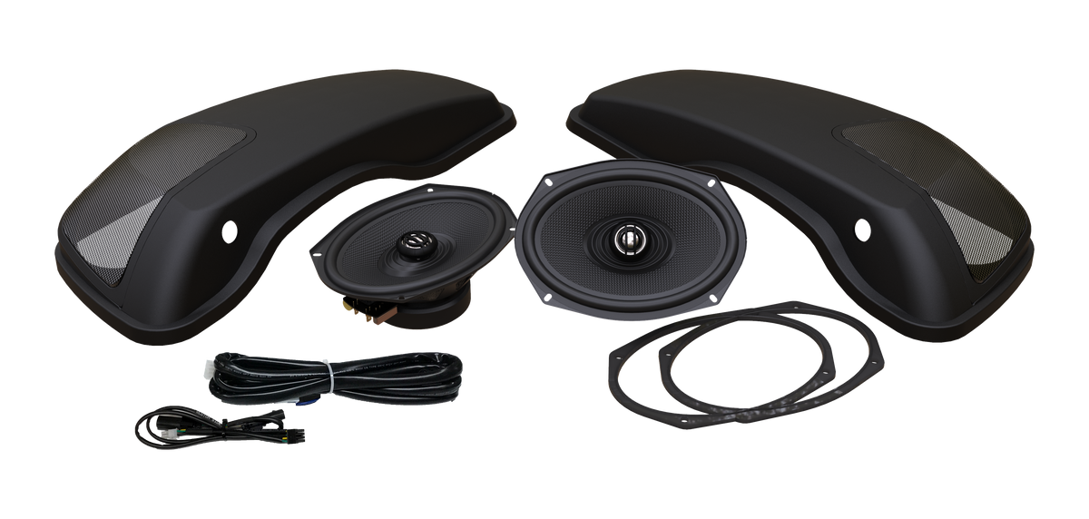 Saddlebag Lid and XL Speaker Kit by HOGTUNES