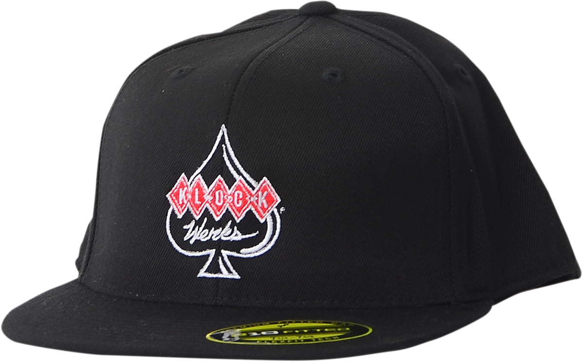 Flexfit® Hat - Black - Large/XL (KWA-CTR LOGO -L|XL) by Klock Werks