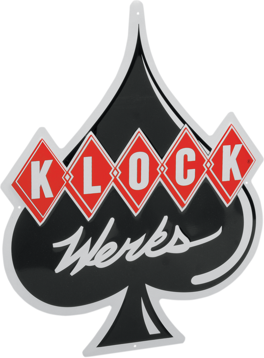 Metal Sign - Aluminum - 14" x 17-1/2" (KWA-METALSIGN) by Klock Werks