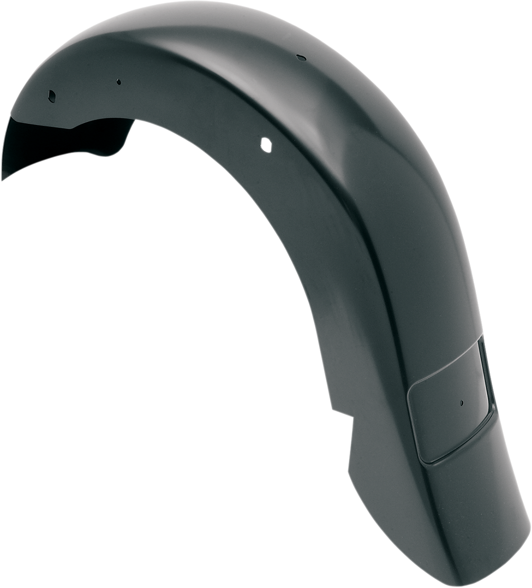 WFB™ Benchmark Stretched Rear Fender - Frenched - Black - Steel (KWF-01-0121) by Klock Werks