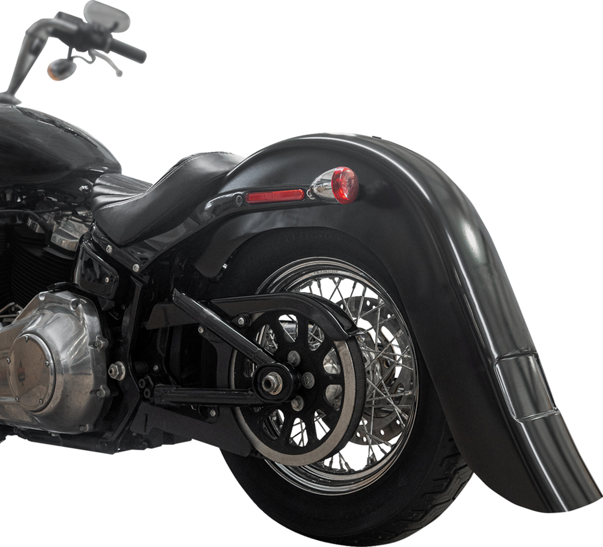 Benchmark Rear Fender - Vicla - Frenched - Black - HD Softail '18-'25 (KWF-02-0313) by Klock Werks