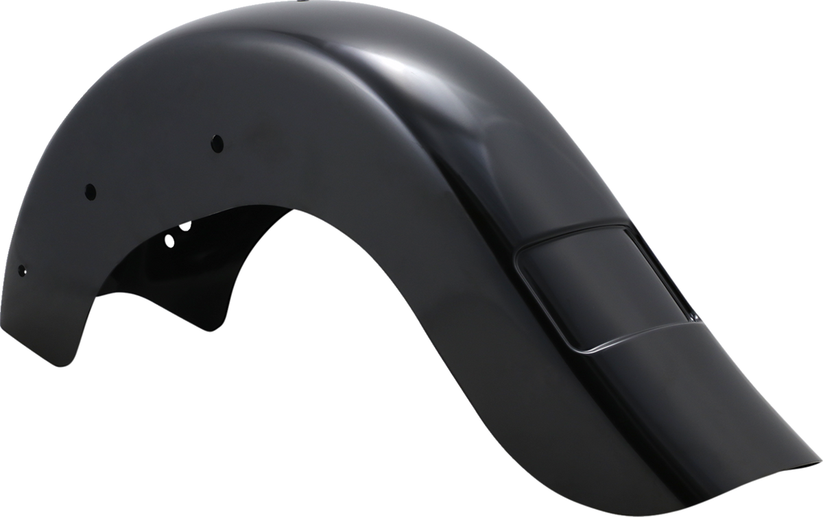 Benchmark Rear Fender - Extended - Frenched - HD Softail/Touring '18-'26 (KWF-02-0488-F) by Klock Werks
