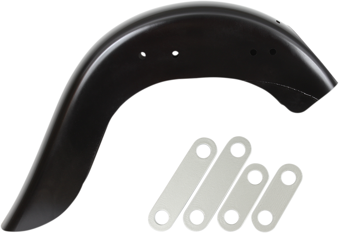 Benchmark Rear Fender - Extended - Smooth - HD Softail/Touring '18-'26 (KWF-02-0488-S) by Klock Werks