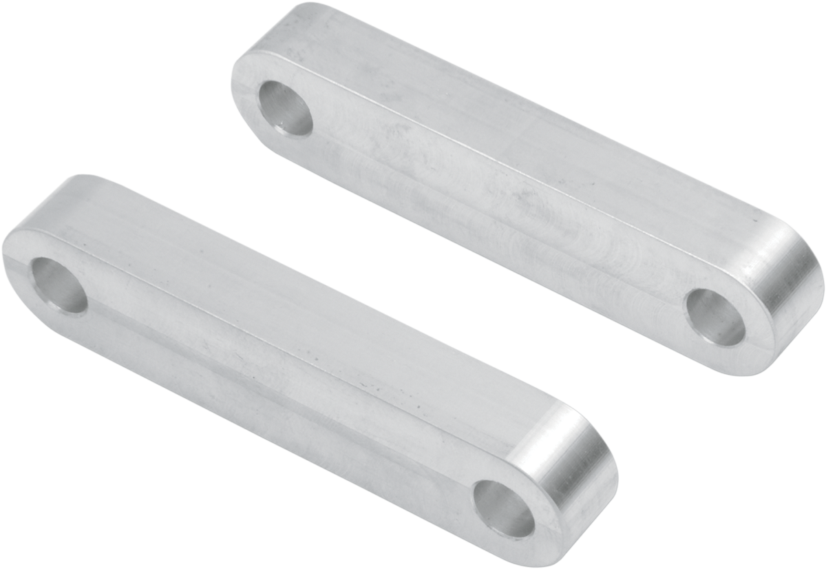 Hugger Front Fender Mounting Blocks - For 21" Wheels - Satin (KWFS-02-0104) by Klock Werks
